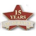 15 Years of Service Stock Pin